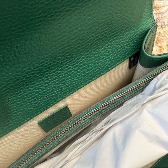Gucci Dionysus Emerald Green Leather Shoulder Bag - Picture 8 of 9
